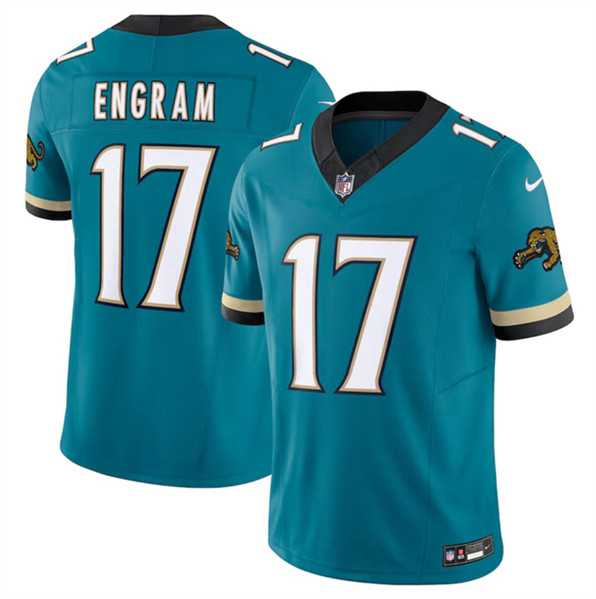 Men & Women & Youth Jacksonville Jaguars #17 Evan Engram Teal 2024 F.U.S.E. Prowler Throwback Vapor Limited Football Stitched Jersey->jacksonville jaguars->NFL Jersey
